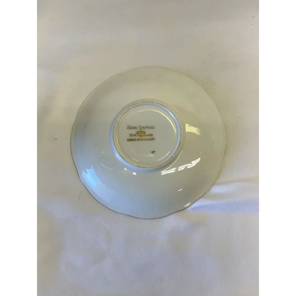 *RARE* Vintage Royal Stafford 8178 - Demitasse & Saucer Set Of 8 W/ 6 Spoons
